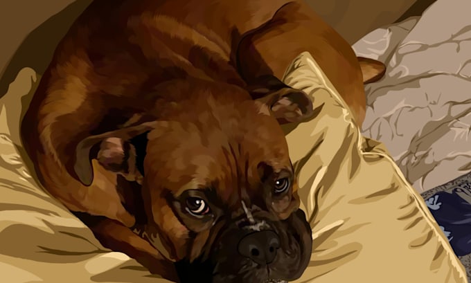 vectorize your pet photo into a clean svg vector