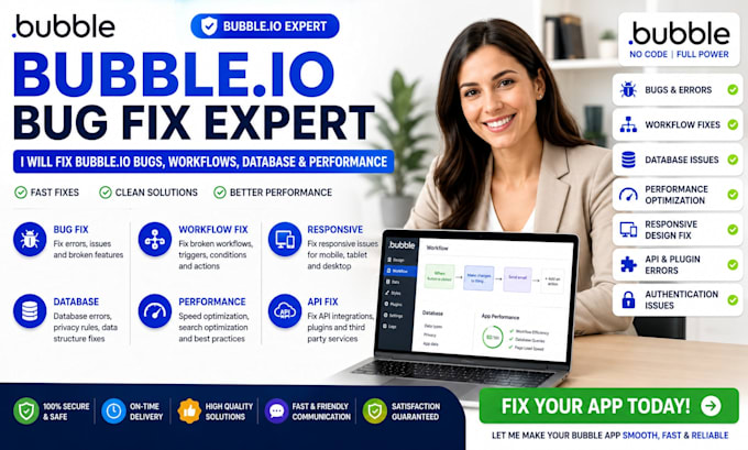 fix bubble io bugs workflows database performance and responsive issues