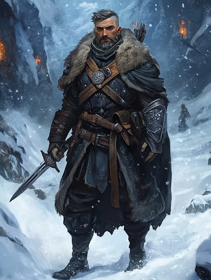 make a dnd unique art and d and d character for you