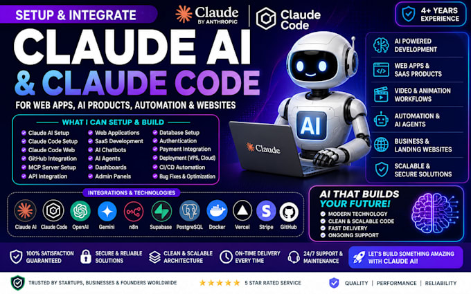 setup claude ai claude code for web apps product video animation claude website