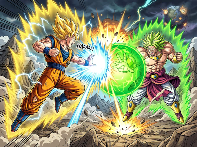 do any dragon ball style illustration for you