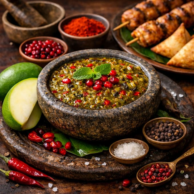 provide a traditional raw mango chutney recipe