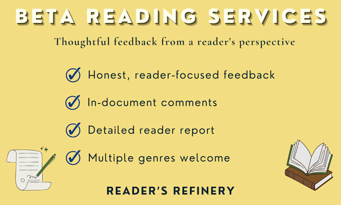 beta read your fiction manuscript