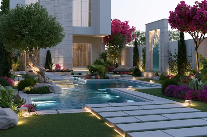 do landscape designing home garden high quality renderings