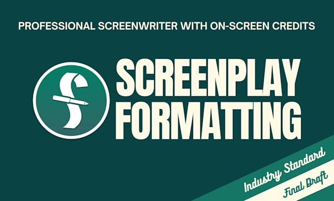 format your screenplay in final draft, industry standard