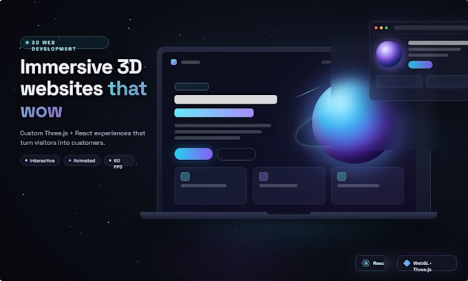 build interactive 3d websites with threejs and react