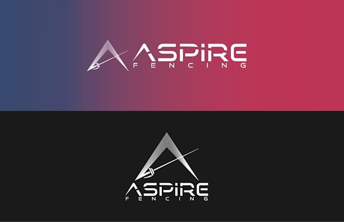 design win big creating clever logo aspire fencing