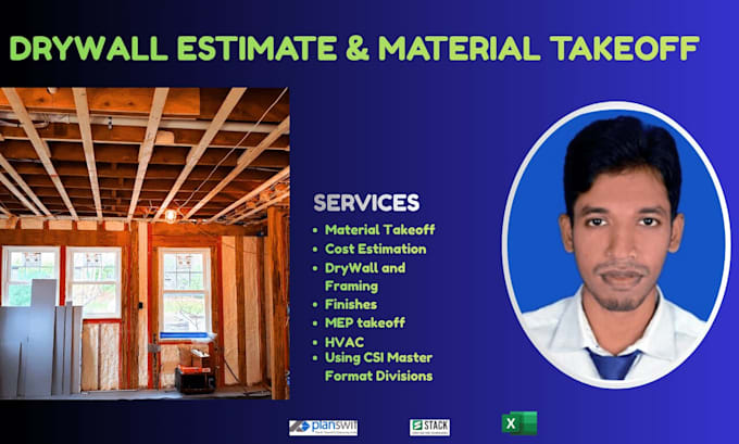 provide professional drywall estimation and material takeoff