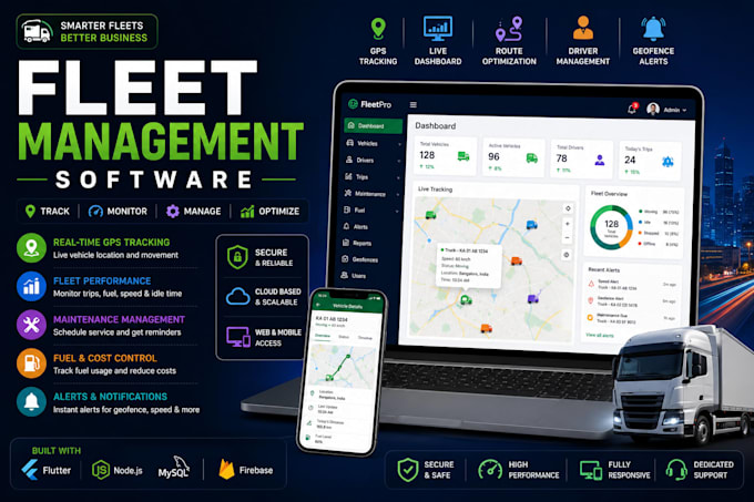 build fleet management system with gps tracking
