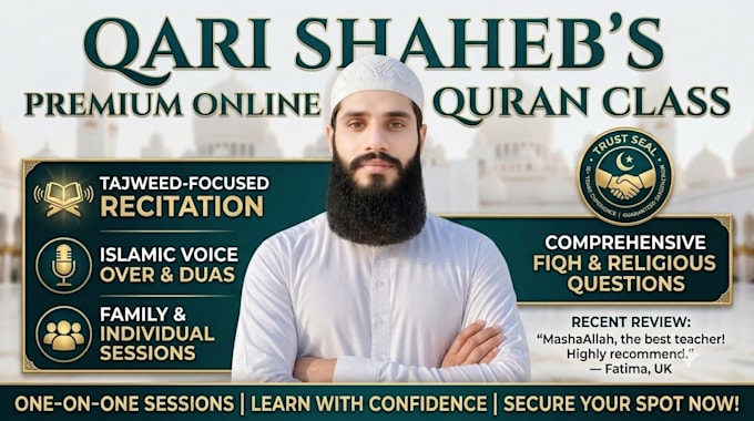 be your online quran teacher and reciter
