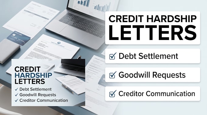 write credit card hardship, debt settlement and creditor letters