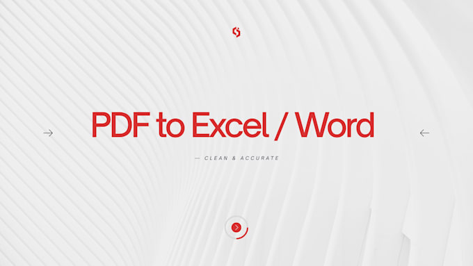 convert PDF to excel spreadsheet manually fast delivery 24 hours