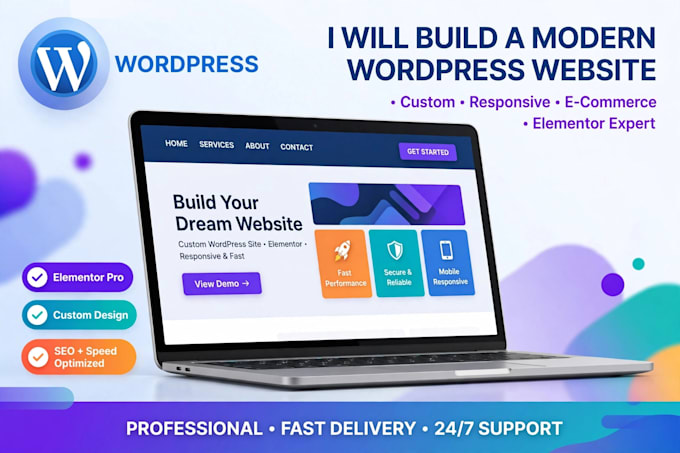 create wordpress website blog or woocommerece store