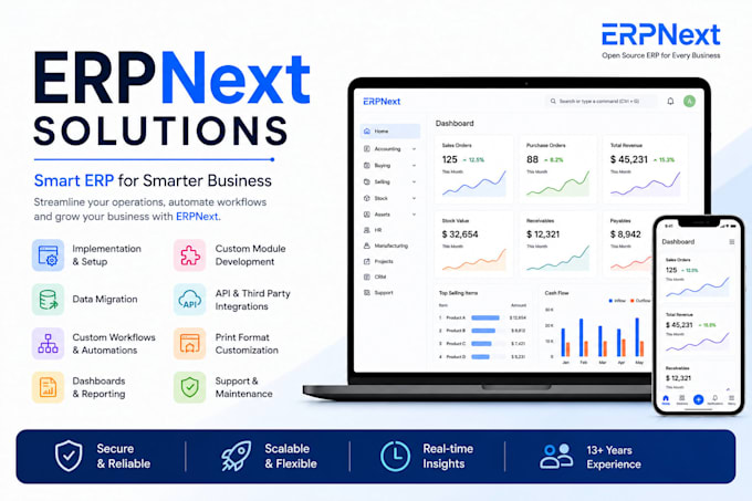 implement, customize, and develop custom erpnext solutions
