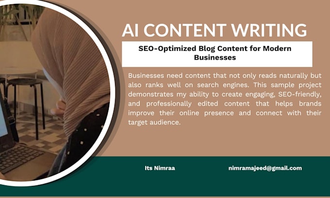 write ai content writing for your blog and website
