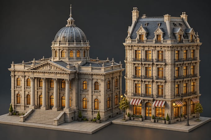 design custom 3d printable building models for 3d printing