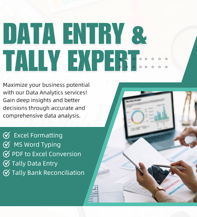 be your expert tally data entry bank reconciliation and advance excel specialist