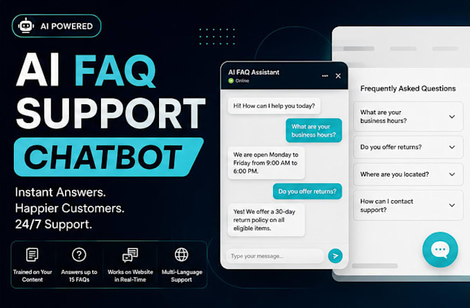 build a custom ai faq support chatbot for your website