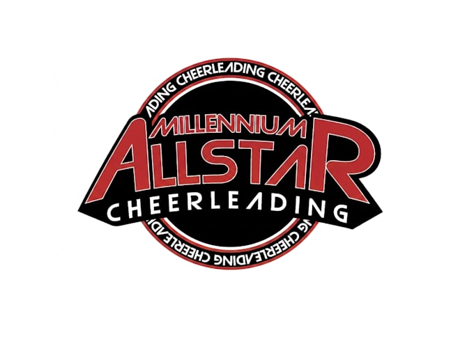 create a modern cheerleading logo