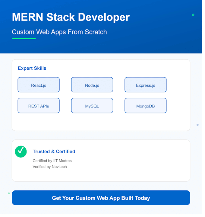 build a modern mern stack website