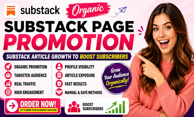 do organic substack page promotion substack article growth to boost subscribers