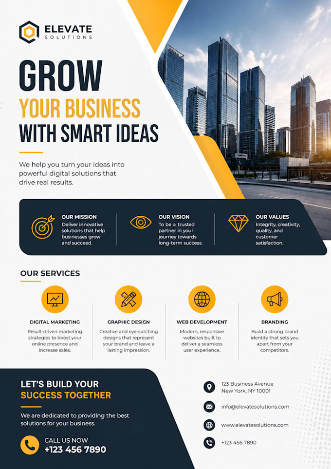 design professional flyer and poster for your business