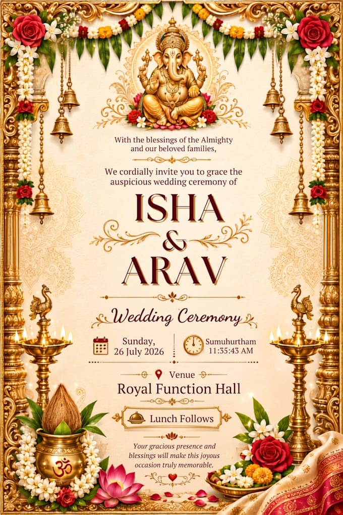 design luxury  wedding invitation cards