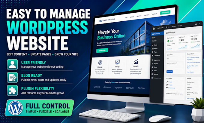 design a responsive wordpress website for your business