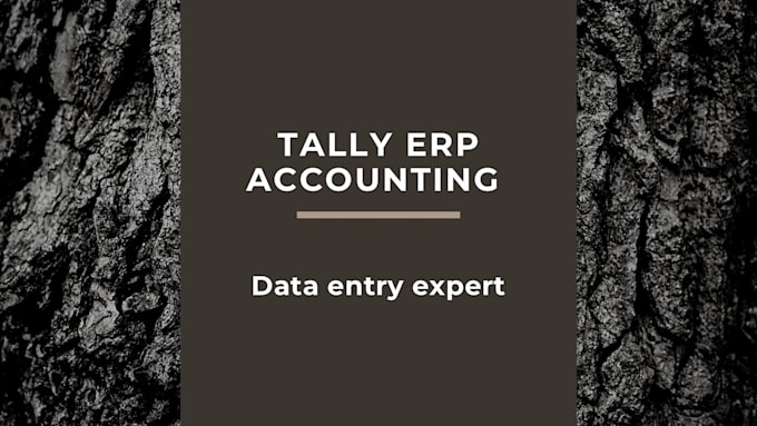 accurate tally erp accounting and data entry services