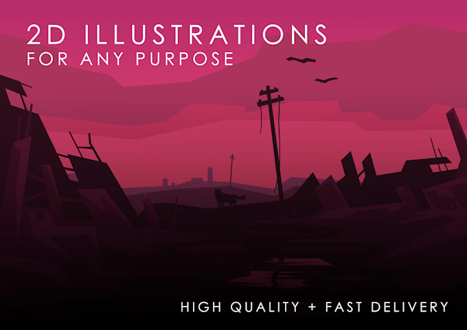make you vector 2d illustrations or designs