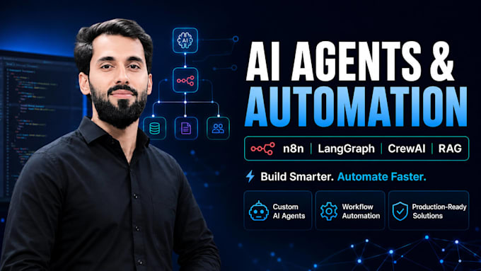 build ai agents, n8n automations, rag chatbots and langgraph workflows