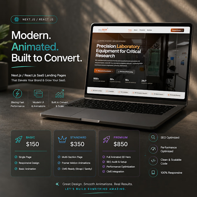develop a premium saas web application