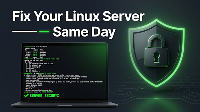 fix or setup your linux server fast and secure