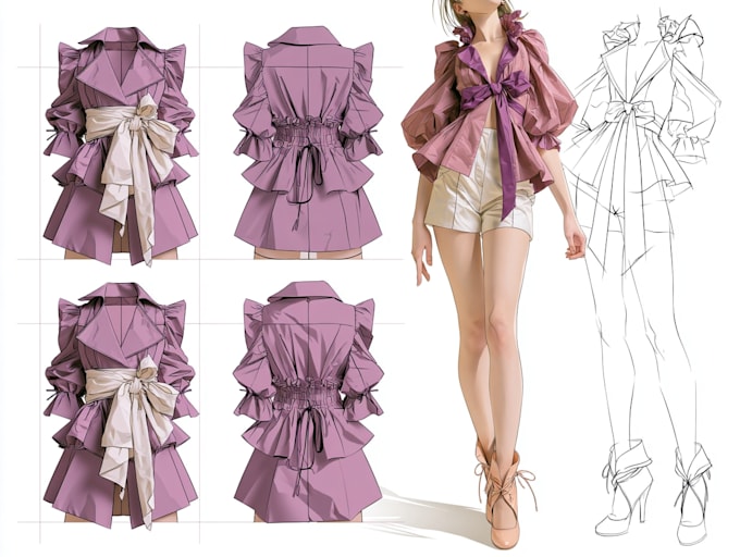 fashion or digital illustration
