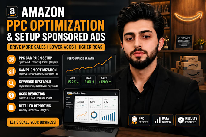 do amazon PPC optimization and setup sponsored ads