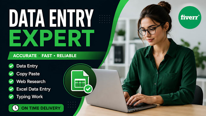 do accurate data entry, excel data entry and conversion