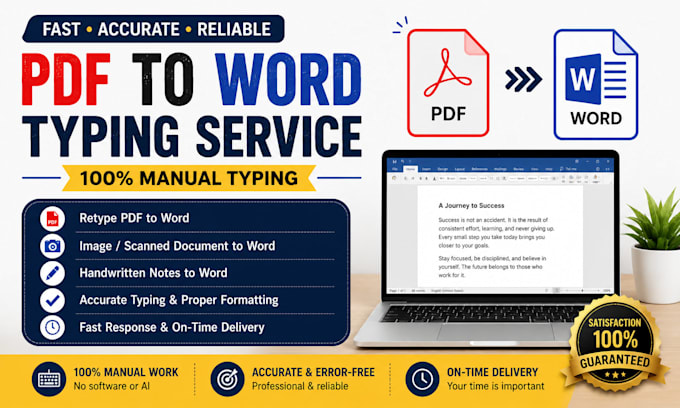 retype PDF, image, or scanned documents into word