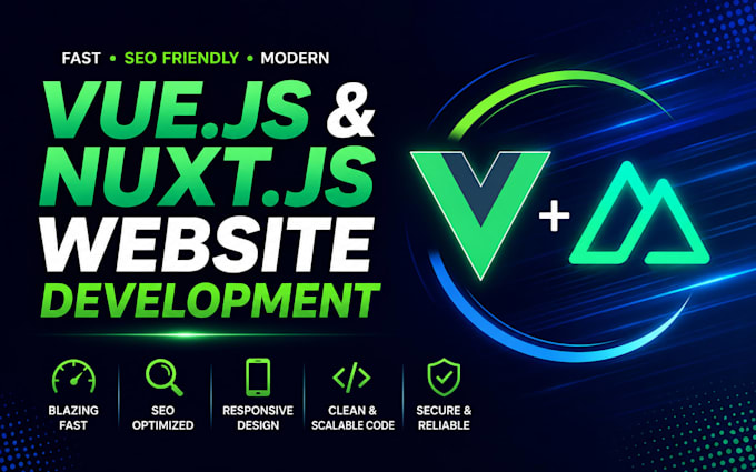 develop a responsive website using vuejs and nuxtjs