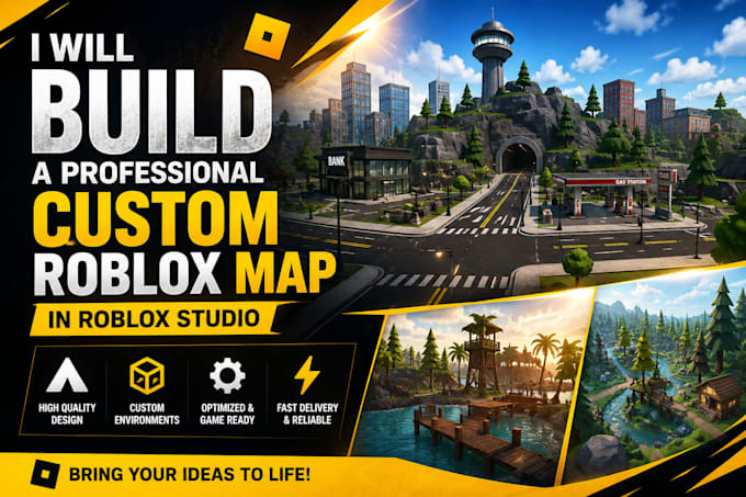 build a professional custom roblox map in roblox studio