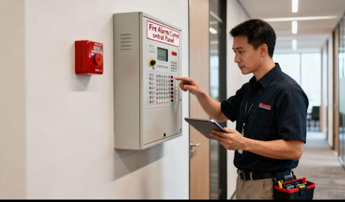 provide fire alarm system design, testing and safety report