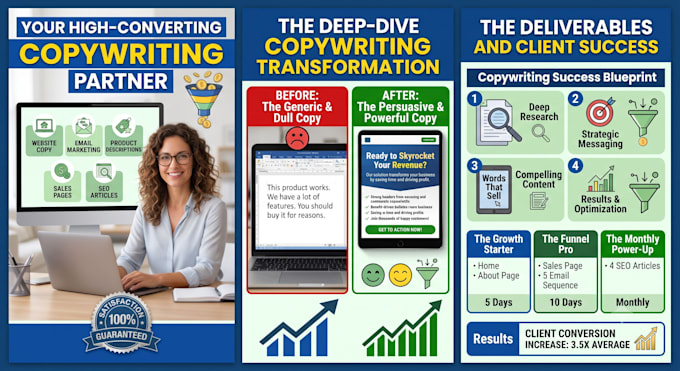 write persuasive sales copy, website copy, and ad copy that converts