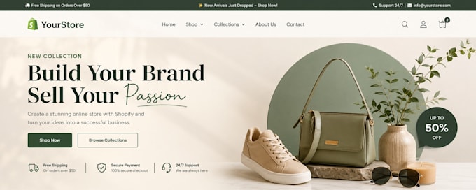 design a professional shopify store
