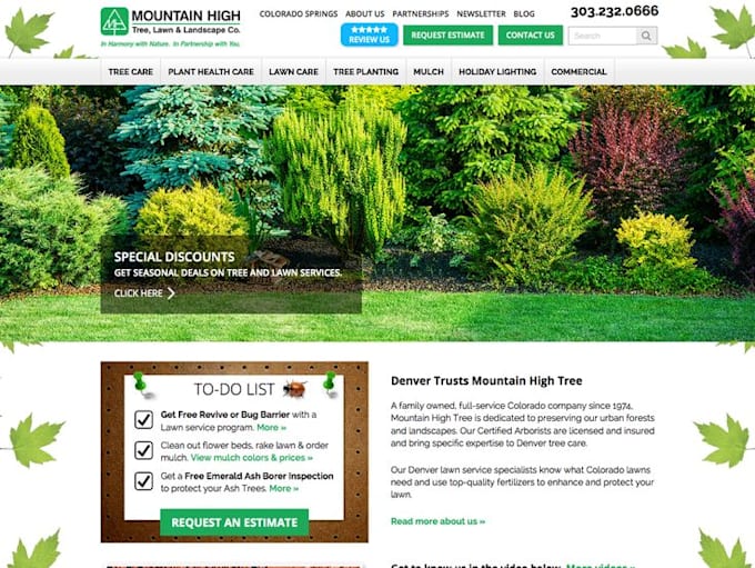 build wix landscaping website tree service website arborist tree care website