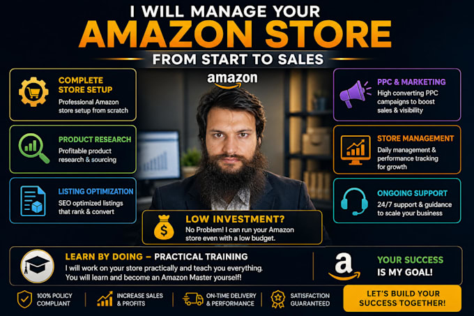 manage your amazon fba store with expert support and guidance
