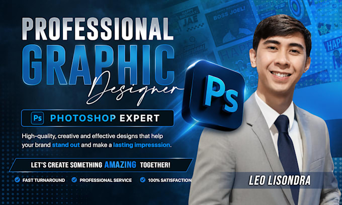 do any kind of image editing or designing through adobe photoshop