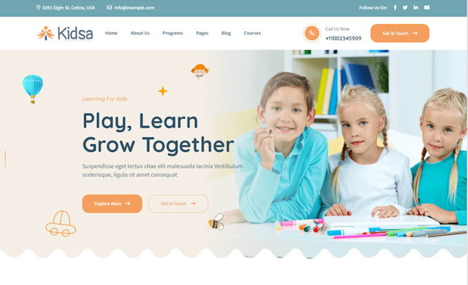 build wordpress website, create wordpress business website