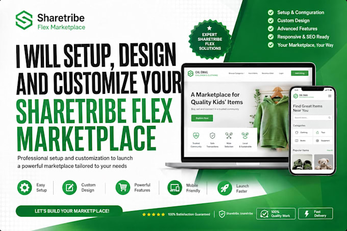 setup design and customize your sharetribe flex marketplace