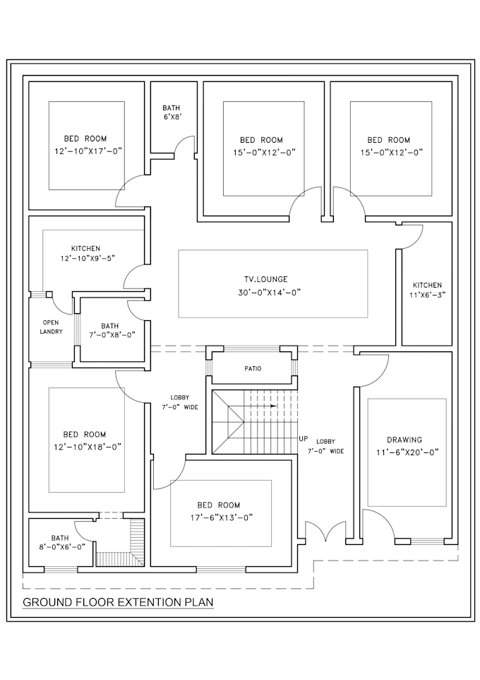 draw 2d house floor plan and autocad architectural drawing