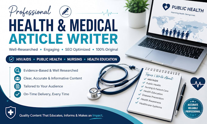 write professional health and medical articles