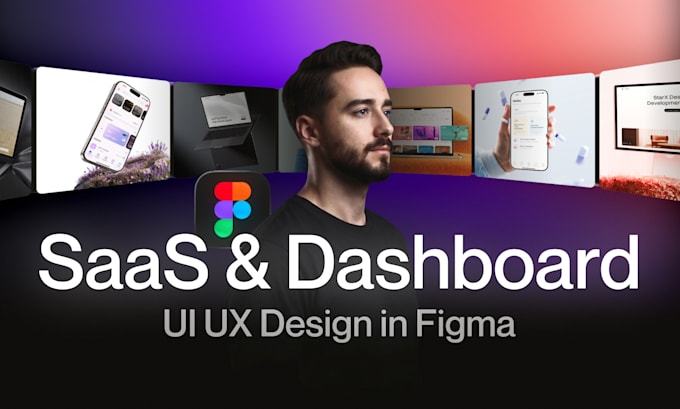 do UI UX design, web app design, and saas dashboard design in figma